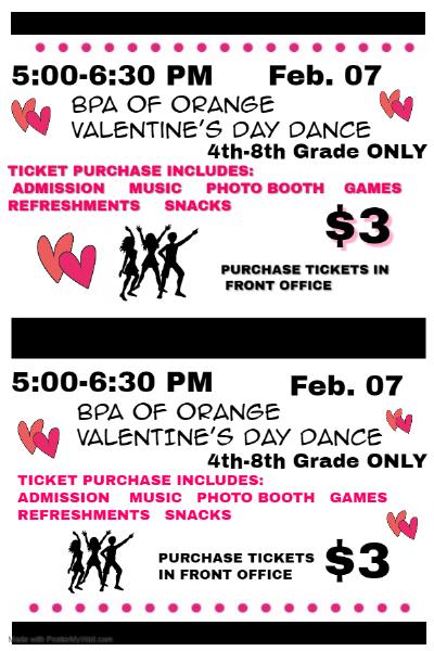 BPA of Orange 2019-2020 Valentine's Day Dance 
